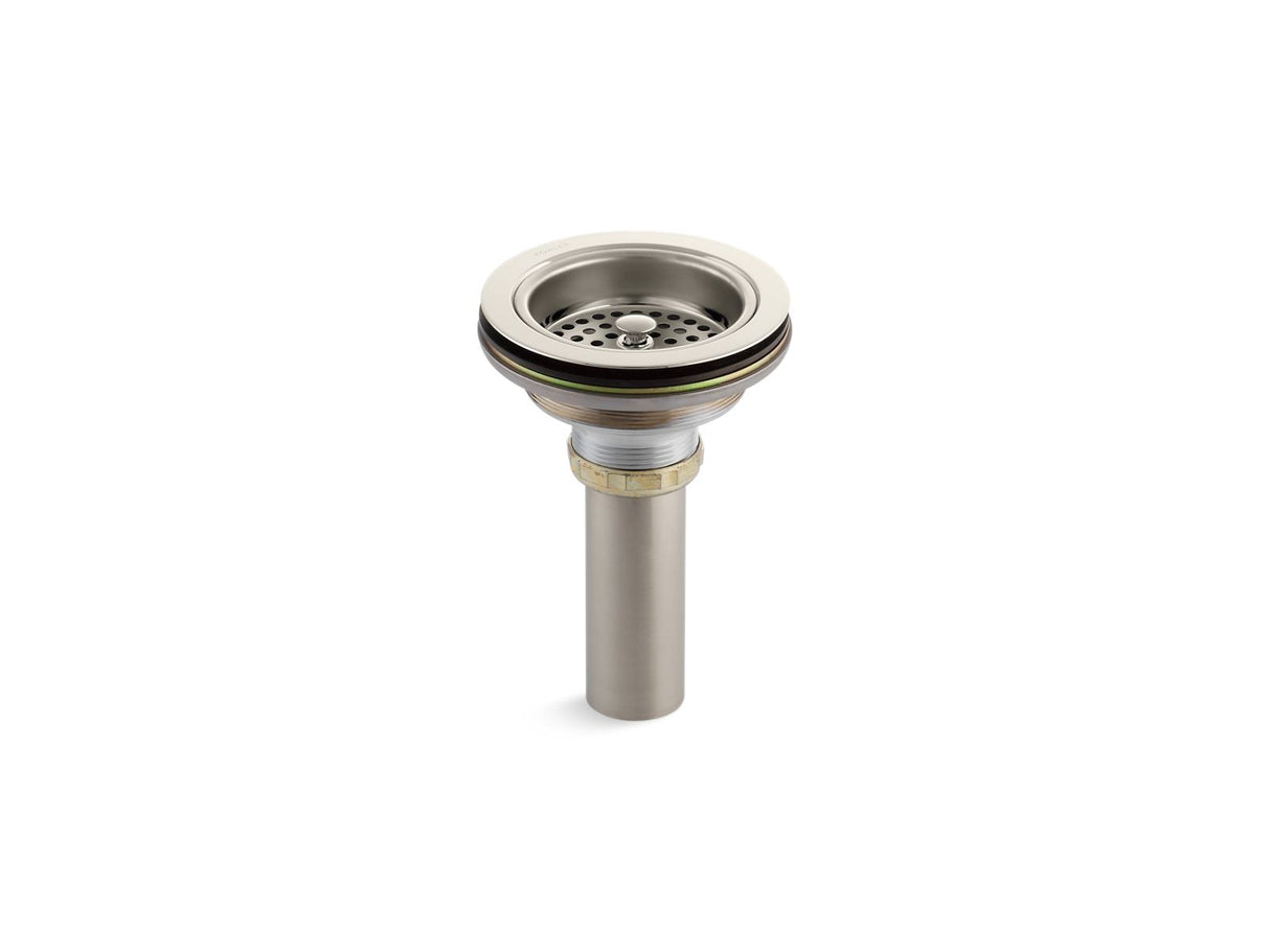 Duostrainer® Sink drain and strainer with tailpiece
