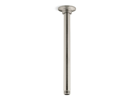 12" ceiling-mount single-function rainhead arm and flange