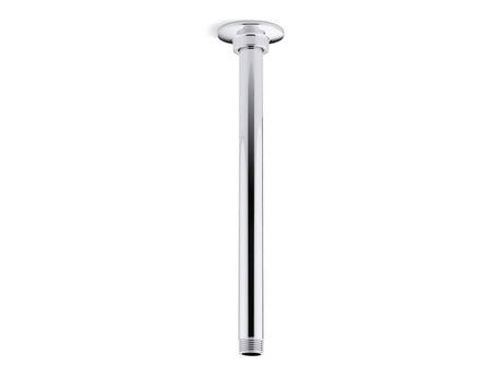12" ceiling-mount single-function rainhead arm and flange