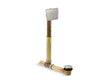 Tea-for-Two® 1-1/2" contoured pop-up drain and overflow for above- or through-the-floor installation