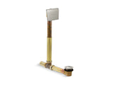 Tea-for-Two® 1-1/2" contoured pop-up drain and overflow for above- or through-the-floor installation