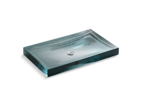 Antilia® 28-3/4" rectangular vessel bathroom sink, no overflow