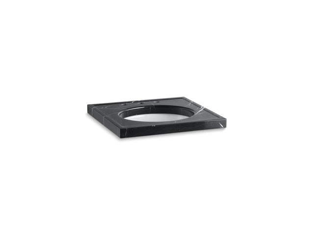 Kathryn® 24" x 22" marble console tabletop with 8" widespread faucet holes and cut for K-2205-G/K-2210-G undermount bathroom sink