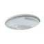 Whist® 19" oval undermount bathroom sink, no overflow