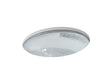 Whist® 19" oval undermount bathroom sink, no overflow