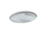 Whist® 19" oval undermount bathroom sink, no overflow
