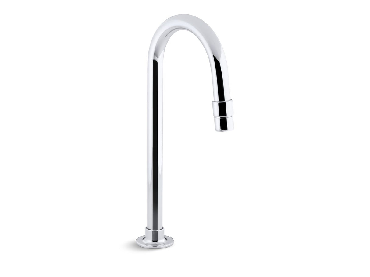 Bathroom sink gooseneck spout with aerator