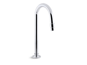 Bathroom sink gooseneck spout with aerator