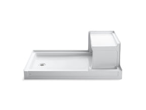 Tresham® 60" x 36" alcove shower base, left drain