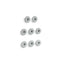 Flexjet® Whirlpool trim kit with eight jets