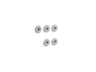 Flexjet® Whirlpool trim kit with five jets