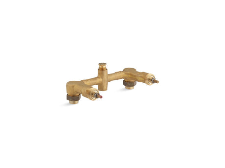 Widespread 1/2" ceramic in-wall two-handle valve system with 8" centers