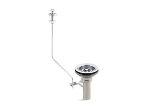 Duostrainer® Sink strainer with tailpiece and pop-up drain