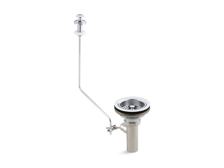 Duostrainer® Sink strainer with tailpiece and pop-up drain