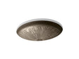 Lilies Lore® 17-1/2" oval undermount bathroom sink, no overflow