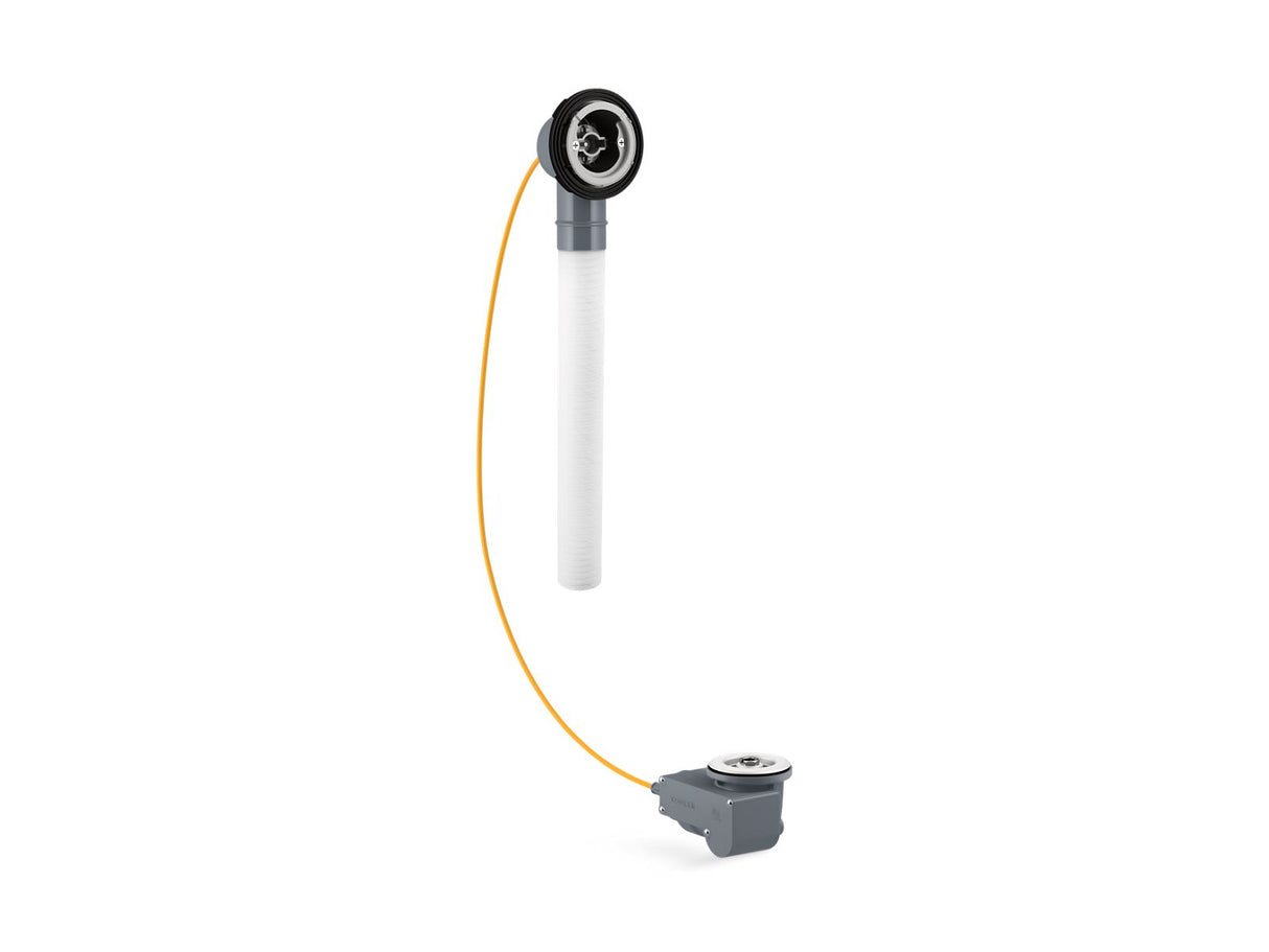 PureFlo™ Rough-in cable drain, PVC, 45" cable, less horizontal tube