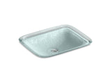 Inia® 20-3/4" rectangular drop-in bathroom sink, no overflow