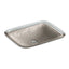 Inia® 20-3/4" rectangular drop-in bathroom sink, no overflow
