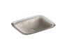 Inia® 20-3/4" rectangular drop-in bathroom sink, no overflow