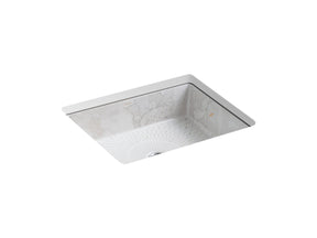 Empress Bouquet™ Kathryn® 19-3/4" square undermount bathroom sink, no overflow