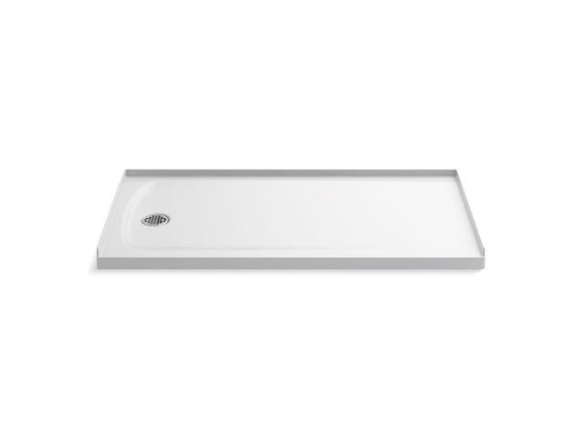 Ballast® 60" x 32" alcove shower base, left drain