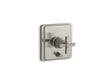 Pinstripe® Rite-Temp® valve trim with push-button diverter and cross handle