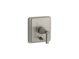 Pinstripe® Rite-Temp® valve trim with push-button diverter and lever handle