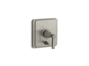 Pinstripe® Rite-Temp® valve trim with push-button diverter and lever handle