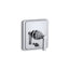 Pinstripe® Rite-Temp® valve trim with push-button diverter and lever handle