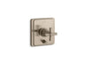Pinstripe® Rite-Temp® valve trim with push-button diverter and cross handle
