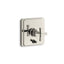 Pinstripe® Rite-Temp® valve trim with push-button diverter and cross handle