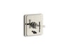 Pinstripe® Rite-Temp® valve trim with push-button diverter and cross handle