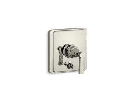 Pinstripe® Rite-Temp® valve trim with push-button diverter and lever handle