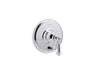 Artifacts® Rite-Temp® valve trim with push-button diverter and lever handle