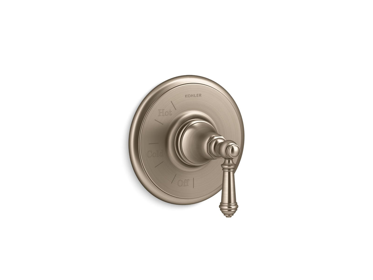 Artifacts® Rite-Temp® valve trim with lever handle