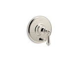 Artifacts® Rite-Temp® valve trim with push-button diverter and lever handle