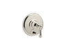 Artifacts® Rite-Temp® valve trim with push-button diverter and lever handle