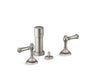 Artifacts® Widespread bidet faucet with lever handles