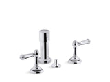 Artifacts® Widespread bidet faucet with lever handles
