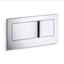 Veil® Flush actuator plate for 2"x6" in-wall tank and carrier system