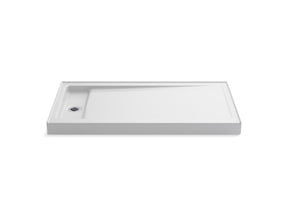 Bellwether® 60" x 32" alcove shower base, left drain
