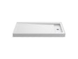 Bellwether® 60" x 32" alcove shower base, right offset drain