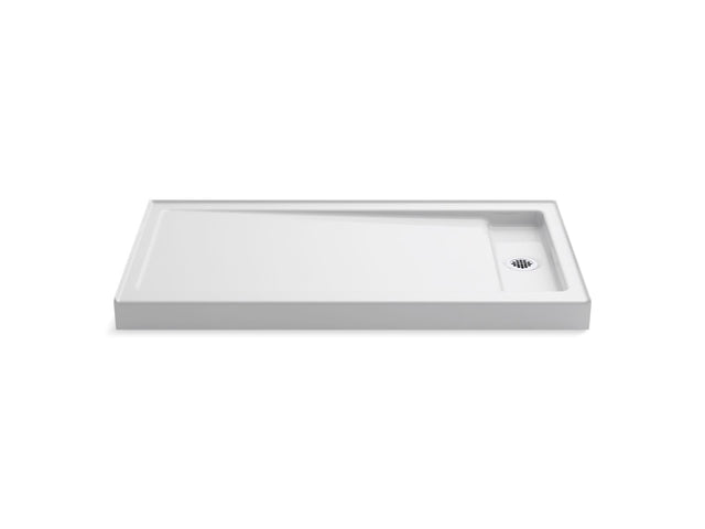 Bellwether® 60" x 32" alcove shower base, right offset drain