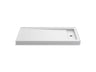 Bellwether® 60" x 32" alcove shower base, right offset drain