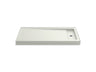 Bellwether® 60" x 32" alcove shower base, right offset drain