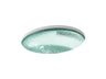 Whist® 19" oval undermount bathroom sink, no overflow