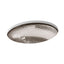 Whist® 19" oval undermount bathroom sink, no overflow
