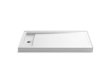 Bellwether® 60" x 34" alcove shower base, left drain