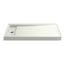 Bellwether® 60" x 34" alcove shower base, left drain