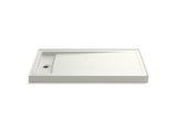 Bellwether® 60" x 34" alcove shower base, left drain